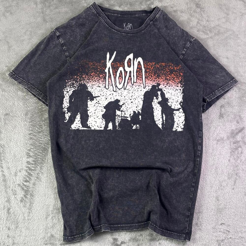 Korn The Untouchables Album Cover T-Shirt Men’s Small Gray Hot Topic Band Tee